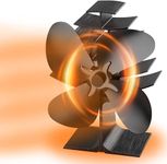 Stove Fan, 4 Blade Wood Stove Fans Log Burner Fan,Silent Eco Friendly Heat Powered Fireplace Fan for Log Burner Fireplace