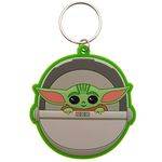 Star Wars: The Mandalorian Unisex Rk39061c Star Wars The Mandalorian Rubber Keyring Baby Yoda , Multicolored, 4 5 x 6 cm UK