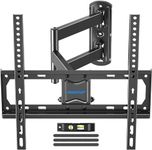 MOUNTUP TV Wall Mount, Single Stud TV Mount Swivel Tilt Full Motion for Most 26-55 Inch Flat Screen/Curved TVs, Universal Articulating Wall Mount TV Bracket with Max VESA 400x400mm, Holds up to 60lbs