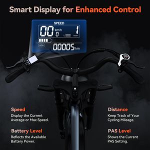 JANSNO Electric Bike 20x4.0 Fat Tire – Adult E-Bike