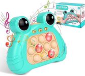 Pop Fidget Toy It Game,Handheld Electronic Game for Kids,Sensory Fidget Toy Handheld Pop Game Quick Push Bubbles Game Light Up Pop-It,Birthday Gifts for 3 4 5 6 7 8 9 Year Old Boys Girls (Green Frog)