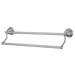 Kingston Brass BA396318SN Restoration 18-Inch Double Towel Bar, Satin Nickel