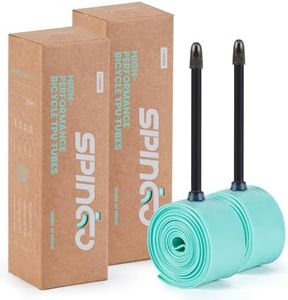 SPINGO TPU Inner Tube 700C x 23C-32C with 48mm/60mm/80mm Presta Valves, Lightweight TPU Inner Tube for Road Bicycle TPU Tubes Portable Spare Tire (2-Pack/4-Pack)