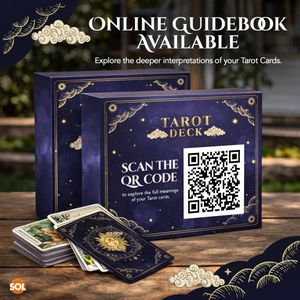 SOL Tarot Card Deck, 78-Piece Set – Classic Divination Cards