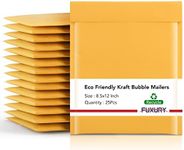 Fuxury Kraft Bubble Mailers 8.5x12 