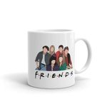 BRUH Ceramic F.R.I.E.N.D.S Cartoon Printed Coffee Mug,White,325ml