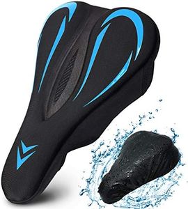 Souke Sports Bike Seat Cushion Cover Foam & Gel Padded Bicycle Seat Covers Saddle Pad Velcro Closure for Men and Women