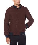 Perry Ellis Men's Quilted Puffer Cotton Lightweight Jacket, Port, XL