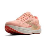 Brooks Women’s Ghost Max 3 Neutral Running & Walking Shoe, Peach/Sand/Coconut, 6.5