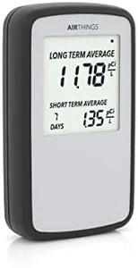 Airthings Corentium Home Radon Detector 223 Portable, Lightweight, Easy-to-Use, (3) AAA Battery Operated, USA Version, pCi/L