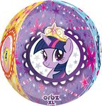 amscan 2981801 Colorful Orbz Foil Balloon with My Little Pony Theme - 1 Pc, Multicolor, 16"