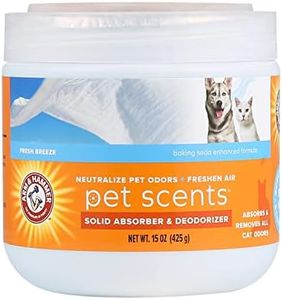 Arm & Hammer Pet Scents Gel Odor Eliminator - Fresh Breeze Solid Air Fresheners for Home - Strong Odor Eliminator Gel for Pet Smell - Room Deodorizer & Odor Absorber - Pet Safe Air Freshener, 15 oz