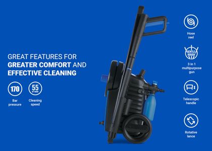 Nilfisk 170 Bar Pressure Washer – High Performance Patio & Car Cleaner, 2300W