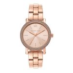 Michael Kors Analog Rose Gold Dial Women's Watch-MK7346 Stainless Steel, Gold Strap