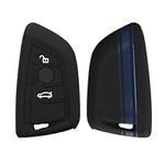 kwmobile Silicone Key Fob Cover Compatible with BMW 3 Button Car Key Smart Key