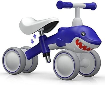 Baby Balance Bike for 1 Year Old Boys Girls, Riding Toys for Toddlers, No Pedal Bicycle, 12-36 Months Kids First Bike, Best Gift for Birthday, Christmas, Halloween (Shark)