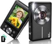 Digital Camera Newest 1080P 44MP Digital Cameras, Digital Point and Shoot Camera for Kids with 16X Zoom, Anti-Shake, Compact Small Travel Camera for Beginner Children Boys Girls Teens Gift