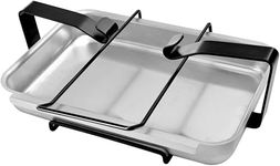 onlyfire Aluminum Catch Pan and Holder/Grease Collection Pan Drip Pan for Weber Gas Grill