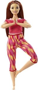 Barbie Made to Move Puppe (rothaarig) im roten Yoga Outfit