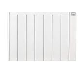 MYLEK Ceramic Panel Heater Radiator Electric with Programmable Digital Timer 2000w - Aluminium Wall Mounted Freestanding Slim White, IP24 Splashproof, LOT 20 Eco Design Energy Efficient (2000W)