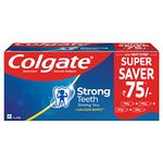 Colgate Strong Teeth, 800G (Combo Pack, Free), India'S No: 1 Toothpaste Brand, Calcium-Boost For 2X Stronger Teeth, Prevents Cavities, Whitens Teeth, Freshens Breath