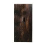 CASPIAN Furniture Wood Textured 2 Door Wardrobe with 6 Shelves | 2 Door Wardrobe for Bedroom| 2 Door Cupboard | Almirah | Home Kitchen Storage | Shoerack for Home