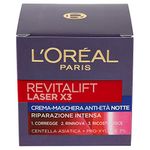 L'Oréal Paris Anti-Ageing Night Cream with Triple Power for Women: Reduces Wrinkles & Tightens the Skin, with Pro-Retinol, Hyaluronic Acid and Vitamin C, RevitaLift Laser, 1 x 50 ml