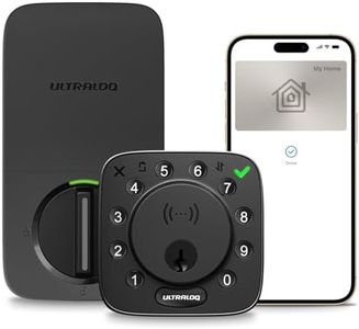 ULTRALOQ Bolt NFC Smart Lock with Apple Home Key, WiFi Keyless Entry Deadbolt Lock with Tap to Unlock, Keypad, App Remote Control, Works with HomeKit, Siri, Alexa, Google, 10 Month Battery