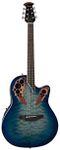 Ovation Celebrity Collection 6 String Acoustic-Electric Guitar, Right, Multicolor, Super Shallow Body (CE48P-RG)