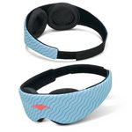 Manta Kids Sleep Mask - Comfy & Cute Blackout Sleeping Mask for Kids with Adjustable Eye Cups, Soft & Breathable Machine Washable Kids Eye Mask for Kids Girls, Boys, Toddler Aged 6+ (Arctic Blue)