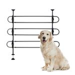 PetSafe Solvit Products 62409 Deluxe Tubular Vehicle Pet Barrier Black,32-49X33-57 In
