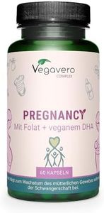 Complexe Grossesse et Allaitement (PostPartum) | Acide Folique, B12, Oméga 3, Vitamines | SANS ADDITIFS et VEGAN | Multivitamines et Minéraux Pour Femme Enceinte | Vegavero®