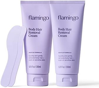 Flamingo Body Hair Removal Cream - 6.76 fl oz - Pack of 2 - Gentle Formula - Safe for Sensitive Skin