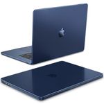 Fintie Case Compatible with MacBook Air 15 inch (2024/2023) M3/M2 Chip Model A3114 A2941, [100% Corresponds to Official Colour] Premium Ultra Slim Matte Case Fit Macbook Air 15.3", Frost Midnight