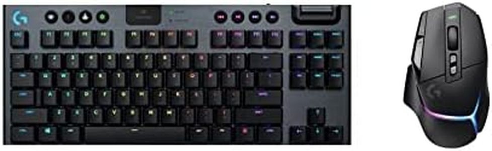 Logitech G502 X Plus Lightspeed Wireless Gaming Mouse + G915 TKL Mechanical Gaming Keyboard (Tactile) - Black
