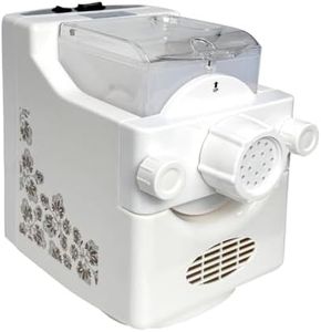 Silver Martini Automatic Pasta Maker Machine – 9 Thickness Settings, 9 Pasta Modules | Fully Automatic Noodle Maker for Spaghetti | Fettuccine, Ravioli & More, Easy to Use & Clean
