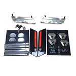 ZXMOTO Saddlebag Hardware Kit Locks & Keys Saddlebag Hardware Latch Set For Harley Saddlebag Hardware Kit 1993-2013 Harley Touring Models,Glossy Black Latch Covers