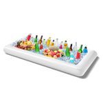 Inflatable Serving Bars with Drain Plug, Inflatable Drinks Cooler Ice Buffet Salad Serving Trays for Indoor Outdoor Summer Beach Luau Party, Picnic, and Pool Party