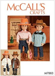 McCall's M7883 Clothing Belt Doll Hat Sewing Pattern