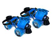 JASPO Tenacity ZXI Plus High Speed, 65 mm PU Rebounded Wheels Senior Adjustable (21 cms to 28 cms) Roller Skates Suitable for Age Group 6 Years & Above (Blue, Unisex, Outdoor_Wheel)