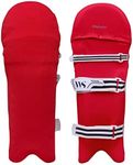 Whitedot Color Batting Pad Cover (Clads) - Best Way to Change White pad to Any Color. (Red, Mens/Large, Right)