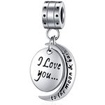 Autism Awareness Charm for European DIY Bracelet, 925 Sterling Silver Puzzle Piece Enamel Charms, Live Love Laugh Charms, I Love You Dangle, Love Letter and Ribbon Bow Beads, for Family/Couple/Friend,
