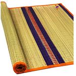 Jayam Traditional Striped Korai Floor Mat 6 X 3.5 (Orange)…