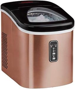 Cooks Professional 14KG Ice Maker Machine | Countertop Ice Cube Maker | Large Capacity 2.2L Water Tank | Quick and Easy with 2 Ice Size Options | No Plumbing Required | Copper