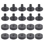 20Pcs Yootones Cymbal Stand Felt Washer & Plastic Drum Cymbal Stand Sleeves Drum Accessories