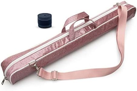 Magerdy Fields - Twirling Baton Case - with Adjustable Shoulder Strap - 30 Inch Pink Sparkle Baton Bag - majorette baton bag - girl batons for twirling