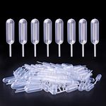 Transfer Pipettes, AUSTOR 100 PCS 4ml Disposable Pipettes Liquid Dropper Pipette Liquid Injector for Cupcakes, Chocolate, Strawberries, Ice Cream