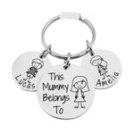 Personalised Mummy Keyring, Gift for Mum Mother's Day