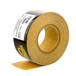 Dura-Gold Premium - 100 Grit Gold - Hook & Loop Backing Longboard Continuous Sandpaper Roll, 2-3/4" Wide, 12 Yards Long - For Automotive & Woodworking Air File Long Board Sanders, Hand Sanding Blocks