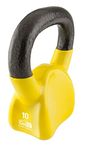 Classic Vinyl Coated Kettlebell with DVD and Training Manual 10lb - Yellow